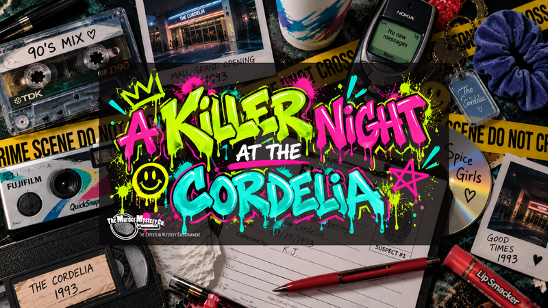 A Killer Night at The Cordelia — There’s been a murder at The Cordelia… and everyone’s a suspect. We’re throwing it back to the 90s for an interactive murder mystery experience! Step into the era of Walkmans, Beanie Babies, slap bracelets, and mall culture as a grand opening takes a deadly turn. Throughout the evening, you’ll meet suspicious characters, uncover secrets, follow the clues, and work together to figure out whodunit before the night is over. Come hungry! We’ll have pizza and all your favorite 90s throwback snacks to enjoy throughout the night. And PLEASE get into character! 90s attire is highly encouraged, so dust off the windbreakers, denim, scrunchies, tracksuits, flannel, and anything else that makes you look like you just stepped out of 1993. IMPORTANT RSVP INFORMATION: This event is ONLY open to current The Cordelia residents and guests are not permitted. Due to the content of the performance, all attendees must be 18 or older. Only residents who have registered and confirmed their RSVP will be able to participate on the day of the event. Our team will call registered residents during the week of the event to confirm attendance. If we are unable to confirm your attendance or you let us know you can no longer make it, your spot will be released to someone on the waitlist. Please keep in mind that you can only RSVP for yourself. Already full? DON’T STRESS! Comment “WAITLIST” on this event and we’ll add you to our waitlist. We also encourage waitlisted residents to be on standby the day of the event. We typically have a few last-minute cancellations/no-shows, and we’d love to fill every available spot! Come dressed up, come ready to investigate, and whatever you do… trust no one. Please express interest - it helps us plan better! Plus, you'll get reminders.