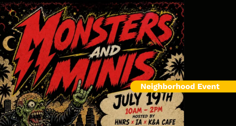 Monsters and Minis — Rev up your weekend at Monsters and Minis, a unique gathering featuring custom motorcycles, mini bikes, vendors, and automotive enthusiasts. Stop by to check out incredible builds, connect with fellow fans, and enjoy the community atmosphere. ✨Please note: This is a local community event and is not sponsored, hosted, or managed by our property. Event details are subject to change by the event organizer. Please express interest - it helps us plan better! Plus, you'll get reminders.