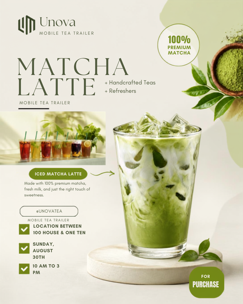 🍵 Sip, Refresh & Indulge 🍵 Mobile Tea Trailer  — The UNOVA Mobile Tea Trailer is rolling into The Enclave! Stop by and treat yourself to a handcrafted matcha creation, refreshing tea, or specialty beverage made just for you. ✨ Please express interest - it helps us plan better! Plus, you'll get reminders.