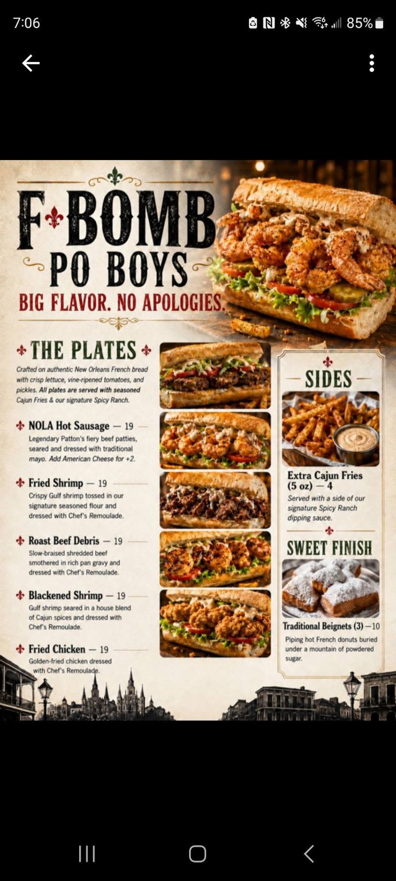 F Bomb Po Boys Food Truck! — Stop by to get some cajun food :) Please express interest - it helps us plan better! Plus, you'll get reminders.