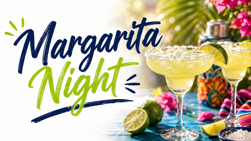 Margarita Night — Sweet, spicy, and salty! Make your own margarita with one of our creative rims and enjoy a fun evening with your neighbors. Spots are limited so RSVP today! Please express interest - it helps us plan better! Plus, you'll get reminders.