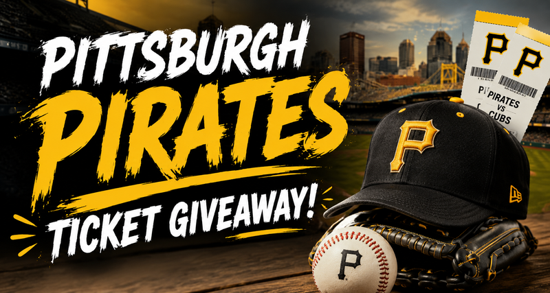 ⚾ Pittsburgh Pirates Ticket Giveaway! — Love the Pirates? Here's your chance to win! We're giving away 2 tickets to see the Pittsburgh Pirates take on the Chicago Cubs on July 24, plus some Pirates gear! How to Enter 🎟️ Stop by the leasing office to pick up a raffle entry. Bonus Entry: 📸 Send us a direct message with your favorite photo of yourself wearing Pirates gear for an extra chance to win! Entry Deadline: Tuesday, July 21 Winner Announcement: The winner will be contacted by the leasing office. Good luck, and Let's Go Bucs! ⚾💛🖤 Please express interest - it helps us plan better! Plus, you'll get reminders.