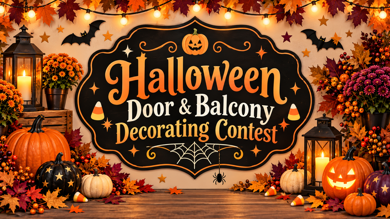 Halloween Door & Balcony Decorating Contest at Cove at Pine Ridge