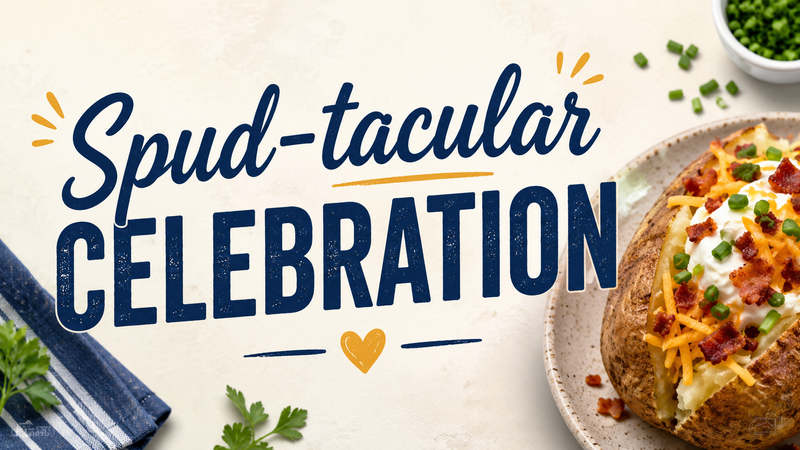 Spud-tacular Celebration — Join us as we celebrate National Potato Day with a delicious baked potato bar loaded with all of your favorite toppings. Whether you’re a classic butter and sour cream fan or love piling on all the fixings, we’ve got something for everyone. Stop by and build your masterpiece and enjoy a fun tasty treat with neighbors! Please express interest - it helps us plan better! Plus, you'll get reminders.