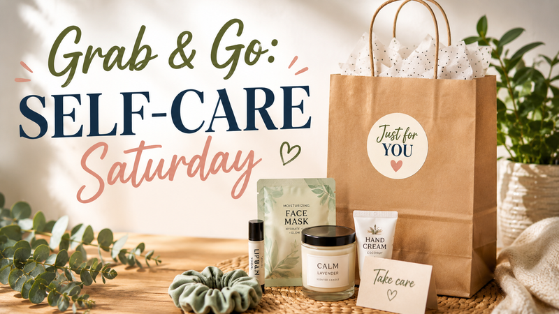 Grab & Go: Self-Care Saturday — Stop by for a little self-care and pick up a Grab & Go treat to enjoy at your convenience. While supplies last. Please express interest - it helps us plan better! Plus, you'll get reminders.