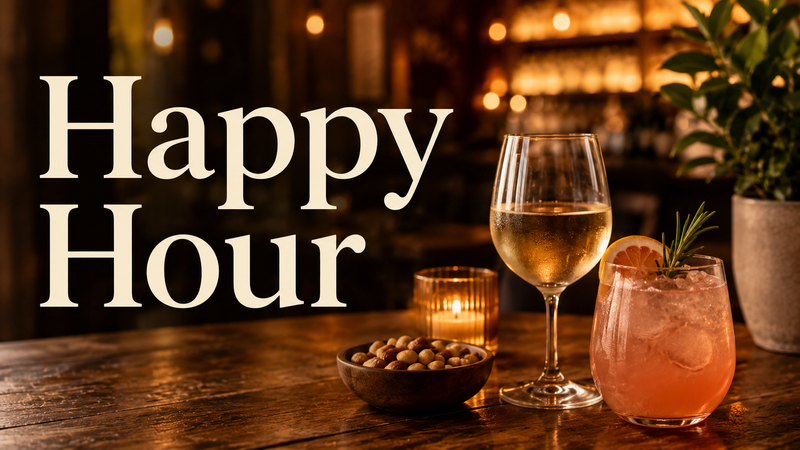 Happy Hour — Unwind after work with neighbors at Happy Hour! Enjoy light refreshments, great conversation, and a relaxing evening together. Please express interest - it helps us plan better! Plus, you'll get reminders.