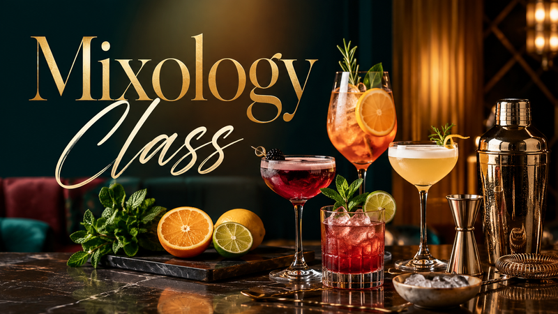 Mixology Class — Join your neighbors for a hands-on Mixology Class in the Clubhouse! Learn how to make two drinks and enjoy a fun evening together. Space is limited to 25 residents, so RSVP is required. Please express interest - it helps us plan better! Plus, you'll get reminders.