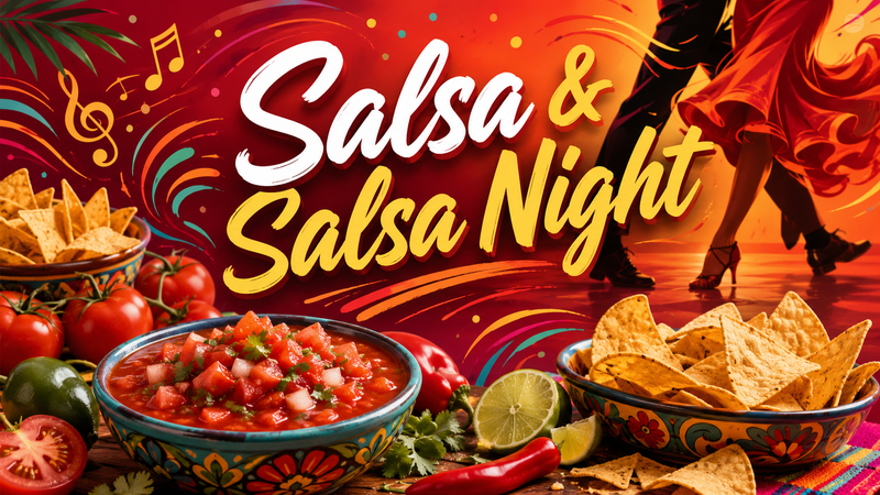 Salsa & Salsa Night — Join us for Salsa & Salsa Night! Enjoy chips and salsa while learning a few salsa steps with your neighbors. Please express interest - it helps us plan better! Plus, you'll get reminders.
