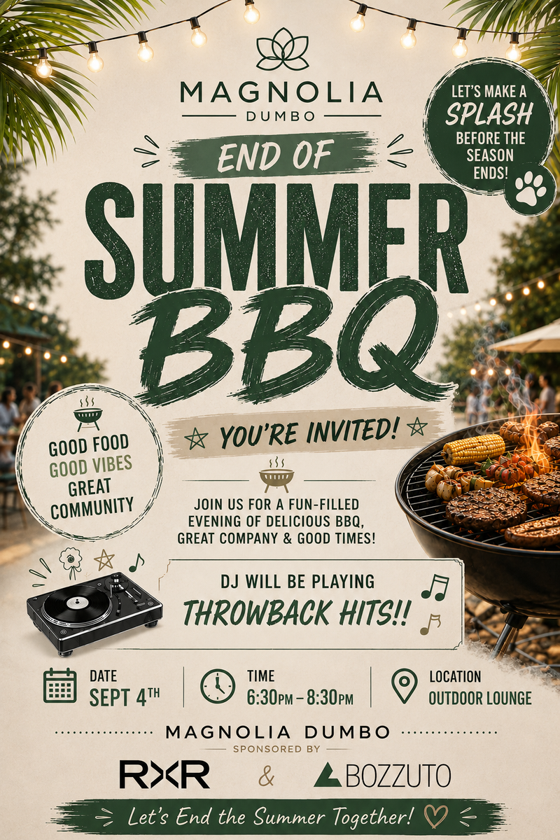 End Of Summer BBQ — Join Us for a fun-filled evening of delicious BBQ, Great Company from Our Community & Good Times Please express interest - it helps us plan better! Plus, you'll get reminders.