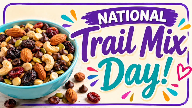 National Trail Mix Day — Grab a snack on the go! Stop by the lobby to pick up a trail mix treat while supplies last. It's a great way to fuel your day and enjoy a little resident appreciation. Please express interest - it helps us plan better! Plus, you'll get reminders.