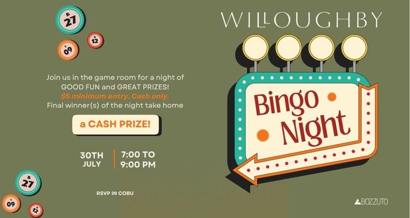 Bingo Night! — Join us for a night of good fun and great prizes! Final winner(s) of the night take home a cash prize!