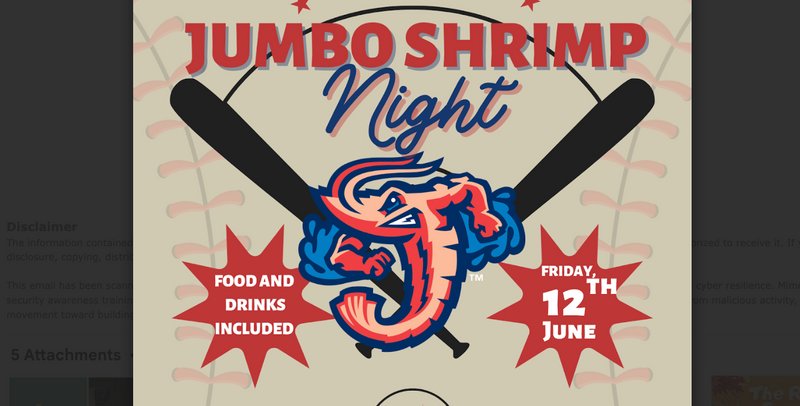 Jumbo Shrimp Baseball Night — oin your neighbors for an exciting evening of baseball as the Jacksonville Jumbo Shrimp take on Gwinnett! Enjoy food, drinks, and a fun night cheering on the home team. ✨RSVP is required and residents must visit the Leasing Office in person to reserve their spot. Space is limited and reservations will not be accepted through Cobu. RSVP deadline is June 9, 2026. Please express interest - it helps us plan better! Plus, you'll get reminders.