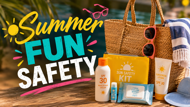 Summer Fun Safety  — ☀️😎 The sun thinks it’s in charge, but we’ve got news for it! Swing by and snag your FREE Sun Safety Kit packed with goodies to help you stay cool, covered, and one step ahead of those sneaky rays this summer. ☀️😎 Please express interest - it helps us plan better! Plus, you'll get reminders.
