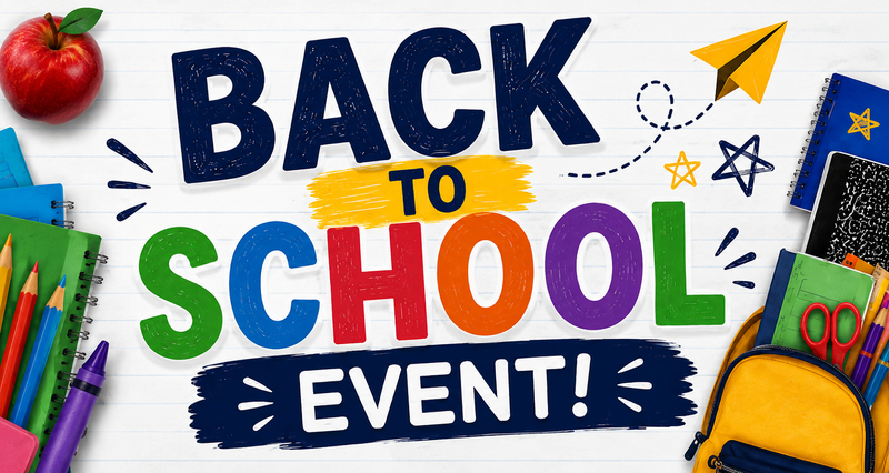 Back to School Event! — Join us for a fun Back to School Event! Enjoy pizza and refreshments while connecting with your neighbors. School supplies will also be available while supplies last. We can't wait to celebrate the new school year with you! Please express interest - it helps us plan better! Plus, you'll get reminders.