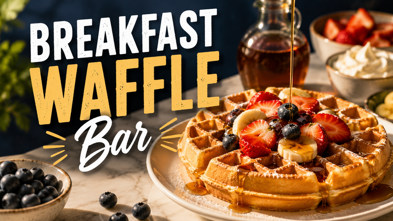 Breakfast Waffle Bar — Start your morning with a delicious waffle brunch! Enjoy fresh waffles with your favorite toppings, breakfast bites, and what appears to be a mimosa-inspired brunch atmosphere while connecting with your neighbors. It's the perfect way to kick off your weekend. *While supplies last Please express interest - it helps us plan better! Plus, you'll get reminders.