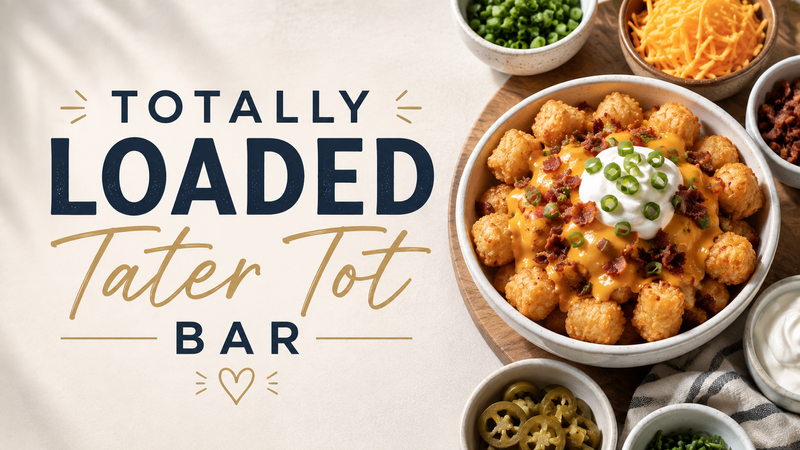 Totally Loaded Tater Tot Bar — Crispy tots, endless toppings, and great company! Join us for our Totally Loaded Tater Tot Bar, where you can build your perfect bowl with all your favorite toppings. Date Thursday, August 27 Time 4:00 PM – 5:30 PM Please express interest - it helps us plan better! Plus, you'll get reminders.