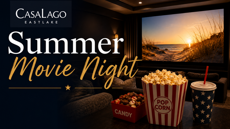 Summer Movie Night — Join us for a Summer Movie Night at the Palisades Clubhouse! Grab some popcorn, candy, and a juice or soda, then settle in for a movie night with your neighbors. Don’t forget to vote in the Cobu poll to help choose our movie! Will it be Soul Surfer, Jumanji, or The Sandlot? Residents must RSVP and bring their photo ID and Fob to attend. Please express interest - it helps us plan better! Plus, you'll get reminders.