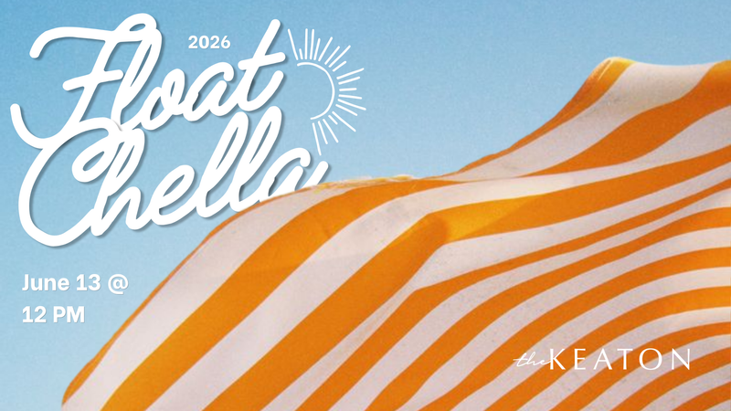 Float-chella: Pool Party  — 🌴☀️ Floatchella is Back! ☀️🌴 Get ready for one of Keaton's most anticipated traditions of the year! Join us poolside for Floatchella, our annual summer celebration featuring great food, refreshing drinks from our bartender, live music from a DJ, and all the summer vibes you love. Grab your favorite float, bring your friends, and spend the afternoon soaking up the sun with your neighbors. Please express interest - it helps us plan better! Plus, you'll get reminders.