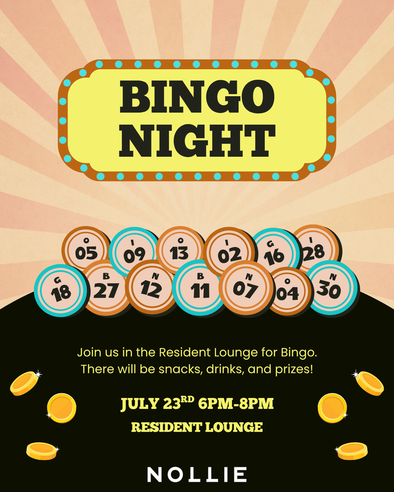 Bingo Night — Join us in a night of social hour and bingo! Please express interest - it helps us plan better! Plus, you'll get reminders.