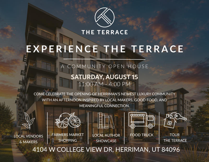 The Terrace Market — Join us as we open the doors to The Terrace with a community celebration designed around connection, craftsmanship, and intentional living. Spend the afternoon discovering local artisans and small businesses, enjoying food and refreshments, and exploring our luxury apartment homes and elevated amenities. Meet our team, tour the community, and experience firsthand the lifestyle that awaits at The Terrace. Whether you're here to find your next home or simply enjoy a vibrant community event, we look forward to celebrating with you. Please express interest - it helps us plan better! Plus, you'll get reminders.