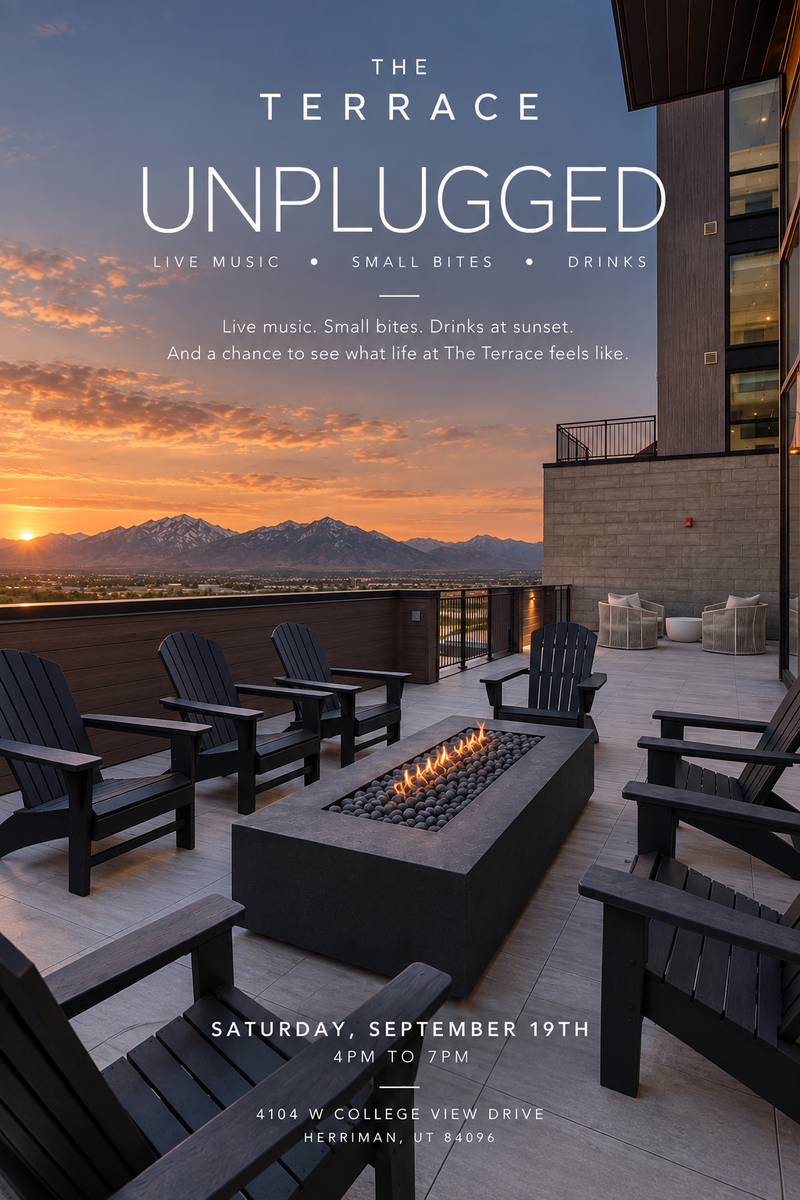 The Terrace Unplugged — Enjoy small bites, drinks, live acoustic music, candlelight, and meeting potential new neighbors. Please express interest - it helps us plan better! Plus, you'll get reminders.