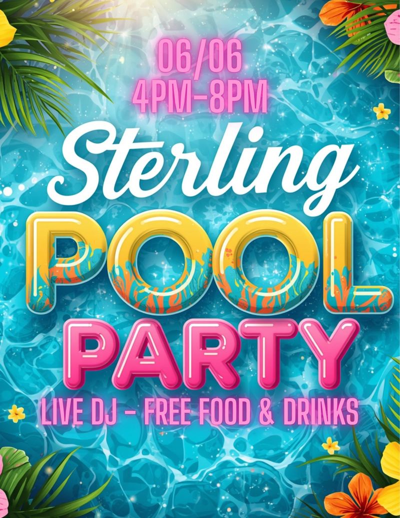 POOL PARTY!!!! — 🌴☀️ LUAU POOL PARTY ALERT! ☀️🌴 Get ready for the biggest splash of the summer! Join us this Saturday, June 6th, from 4:00 PM – 8:00 PM for an unforgettable Caribbean & Luau-themed Pool Party! 🌺🍹🏖️ We're bringing the island vibes with: 🍔 FREE food 🍹 FREE tropical cocktails 🎶 Live DJ spinning your favorite summer hits from 5:00 PM – 7:00 PM 🏊 Poolside fun, games, and great company 🌴 Tropical decorations and vacation-worthy vibes Throw on your favorite Hawaiian shirt, grab your sunglasses, and come celebrate summer with your neighbors! Whether you're looking to relax by the pool, enjoy delicious food and drinks, or dance to great music, this is an event you won't want to miss. Bring your island spirit and get ready for an afternoon full of sunshine, laughter, and tropical fun. We can't wait to see you there! 📅 Saturday, June 6 ⏰ 4:00 PM – 8:00 PM 📍 Pool Area Aloha and see you poolside! 🌺🍍🍹 Please express interest - it helps us plan better! Plus, you'll get reminders.