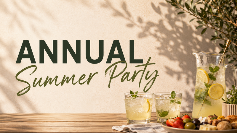 Annual Summer Party — Celebrate the season with your One North neighbors at our Annual Summer Party! Enjoy delicious food, handcrafted cocktails, live music, and a relaxed summer evening filled with great company. Please express interest - it helps us plan better! Plus, you'll get reminders.