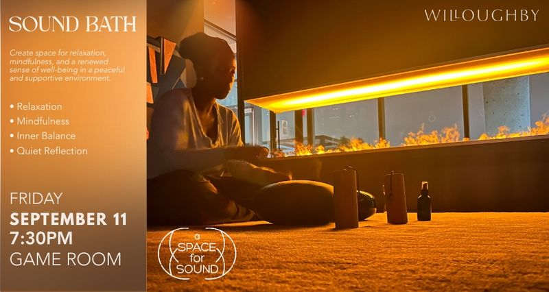 Sound Bath — Come enjoy an immersive sound and scent experience lead by Rena from a Space for Sound. This will be a relaxing, meditative event. Space is limited, but we will accommodate as many as possible, starting with the RSVP list. Doors open at 7:15 to settle in and choose your spot. Event will begin at 7:30pm. Please express interest - it helps us plan better! Plus, you'll get reminders.