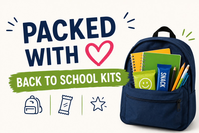 Packed with Love-Back to School Kits — Kick off the school year with a back to school" survial kit " filled with snacks , and fun items to help prepare for a strong school year *while supplies last Please express interest - it helps us plan better! Plus, you'll get reminders.