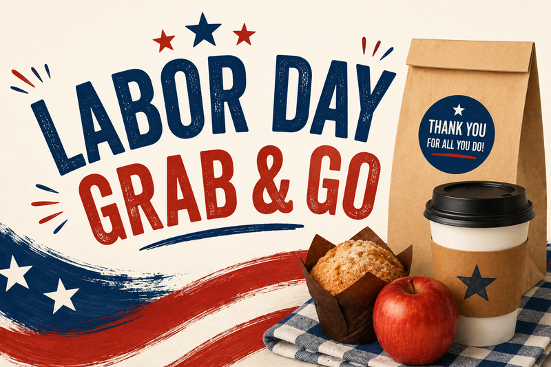 Labor Day Grab and Go — Celebrate Labor Day with us! Stop by, meet your neighbors, and enjoy a delicious breakfast treat as we kick off the holiday together! Please express interest - it helps us plan better! Plus, you'll get reminders. ¡Celebra el Día del Trabajo con nosotros! Pasa a visitarnos, conoce a tus vecinos y disfruta de un delicioso desayuno mientras comenzamos juntos la celebración. Por favor, indica que estás interesado; esto nos ayuda a planificar mejor. Además, ¡recibirás