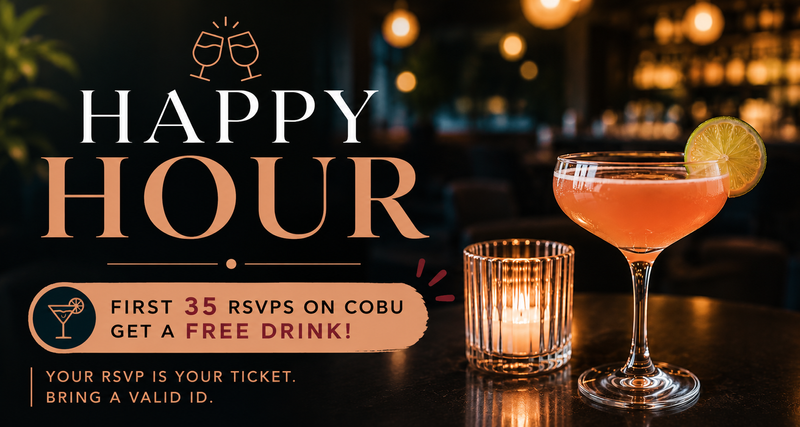 Lveltu Happy Hour 🍸 — Join your neighbors for Happy Hour at Lveltu! Your first drink is on us while you relax, socialize, and meet fellow residents. RSVP is required—your RSVP is your ticket! Only residents whose names appear on the RSVP list will receive a complimentary drink. **RSVPs close at 3pm on Friday 31st! RSVPs are now closed Please bring a valid photo ID. We can't wait to see you there! 🍸 First Drink on Us Enjoy one complimentary drink courtesy of your community. Please express interest - it helps us plan better! Plus, you'll get reminders.