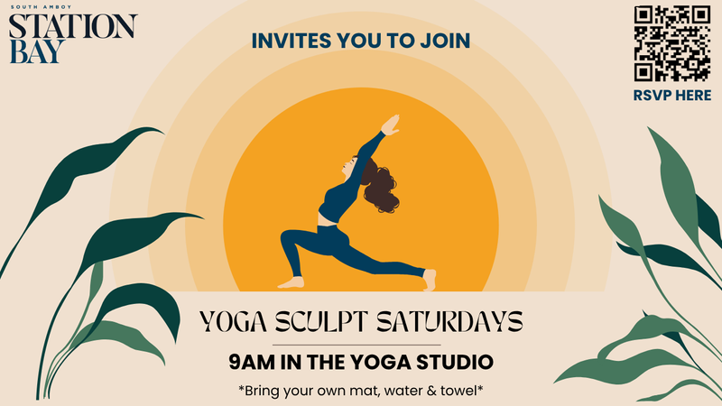 Yoga Sculpt Saturdays — Join us for an energizing Yoga Sculpt session designed to strengthen, stretch, and recharge your weekend. Please express interest - it helps us plan better! Plus, you'll get reminders.