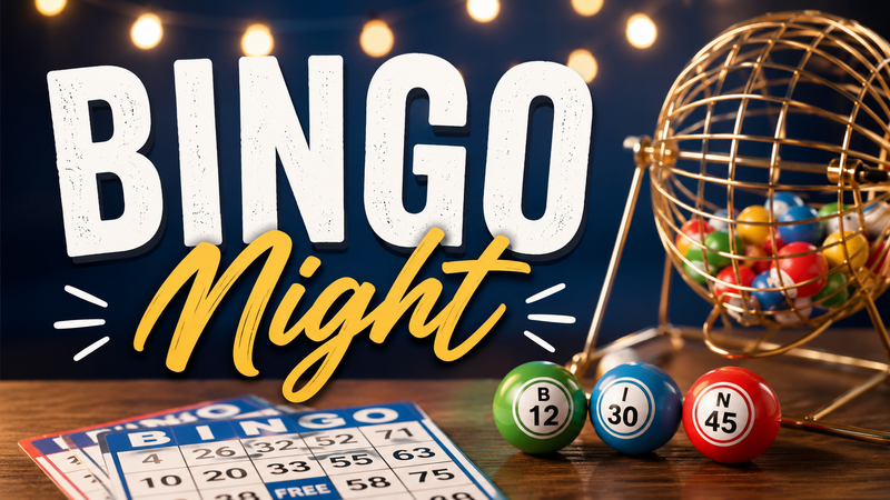 Bingo Night — Join your neighbors for an evening of bingo, prizes, and plenty of fun! Whether you're feeling lucky or just looking to connect with friends, it's the perfect way to spend the evening. Please express interest - it helps us plan better! Plus, you'll get reminders.