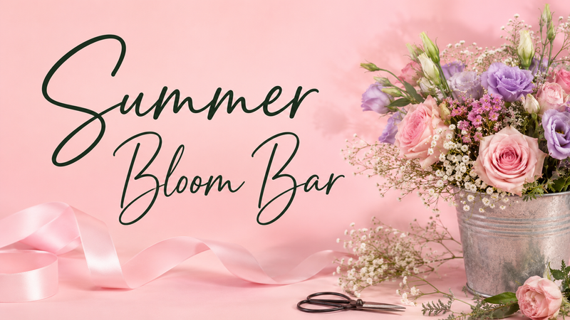 Summer Bloom Bar — Create your own beautiful bouquet at our Summer Bloom Bar! Hand-pick your favorite fresh flowers and design a custom arrangement to take home. Flowers are available while supplies last, with one bouquet per household. Please express interest - it helps us plan better! Plus, you'll get reminders.