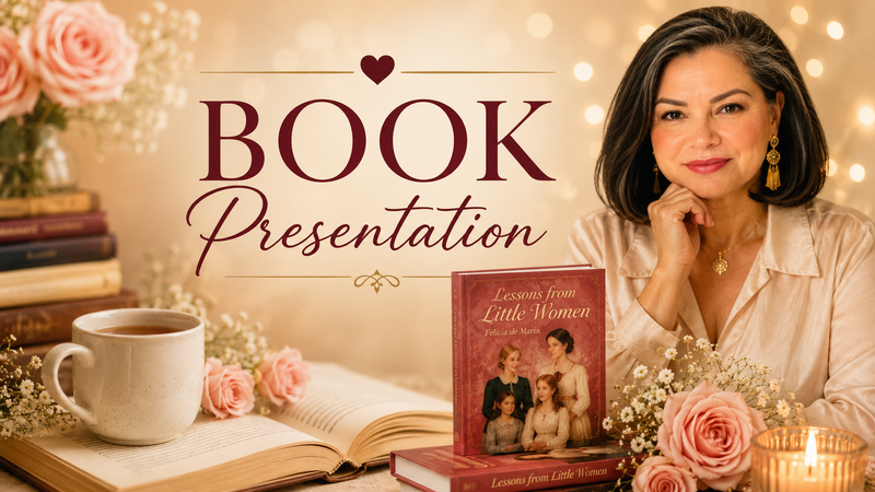 Lessons from Little Women 📚✨ — Join us for a special evening with author Felicia de Marin as she shares insights from her book, Lessons from Little Women: Healing Childhood Wounds – From the March House to Plumfield. Through reflection, storytelling, and meaningful conversation, you'll explore themes of healing, personal growth, and self-discovery inspired by the timeless classic Little Women. Whether you're a longtime fan of the novel or simply looking for an inspiring evening, all are welcome. Please express interest - it helps us plan better! Plus, you'll get reminders.