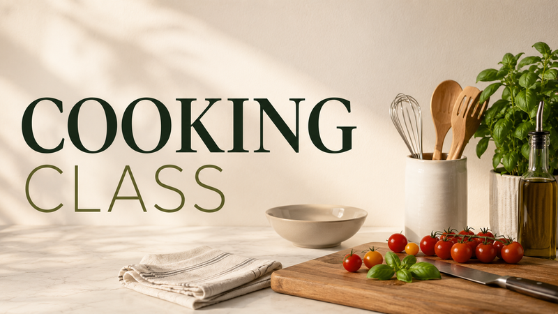 Addison Cooking Class  — Join us for an interactive cooking class and learn how to create a delicious recipe alongside your neighbors. It's a fun evening to cook, connect, and enjoy great food together.