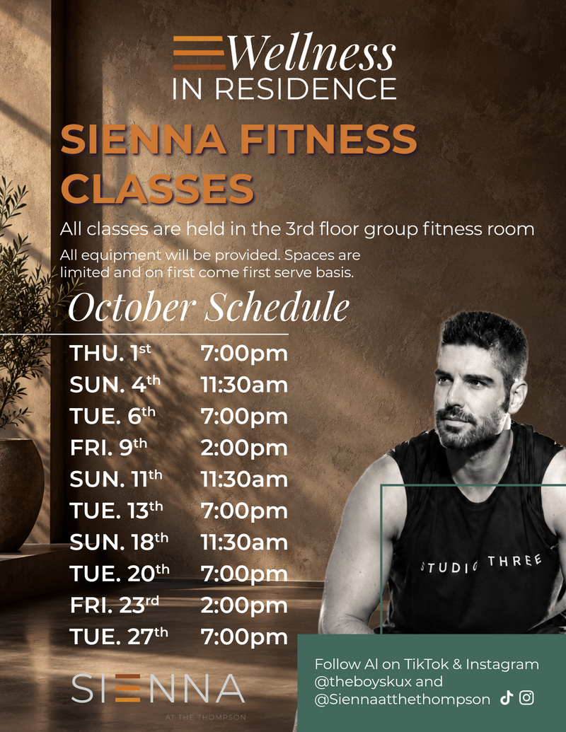 Sienna Fitness Classes at Sienna At The Thompson