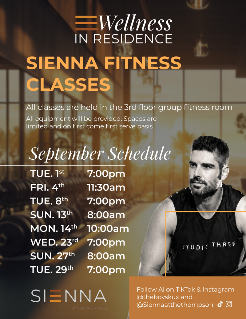 Sienna Fitness classes — All equipment will be provided on the 3rd floor group fitness room. Please express interest - it helps us plan better! Plus, you'll get reminders. Please express interest - it helps us plan better! Plus, you'll get reminders.