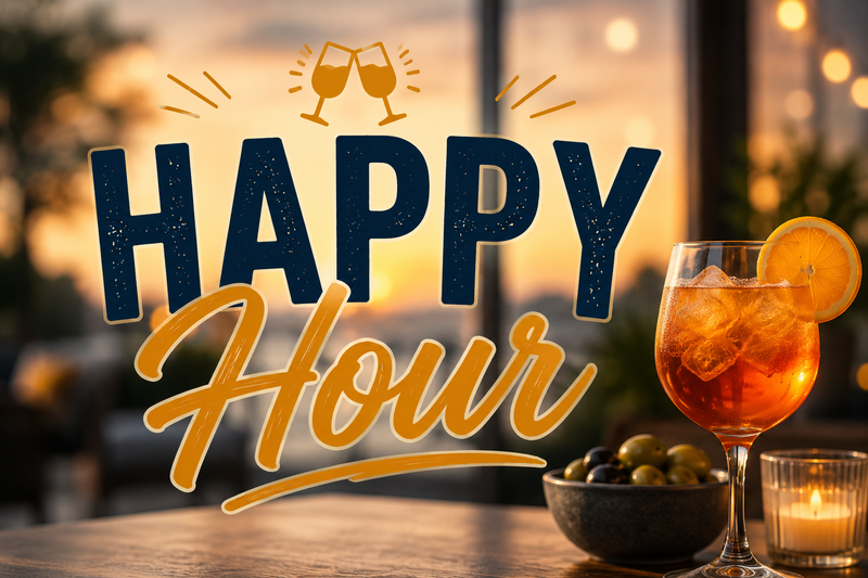 Happy Hour — Unwind with your neighbors at Happy Hour in the Resident Lounge! Enjoy light refreshments, great conversation, and a relaxing evening together. It’s the perfect way to end the day, connect with the community, and make new friends. Please express interest - it helps us plan better! Plus, you'll get reminders.