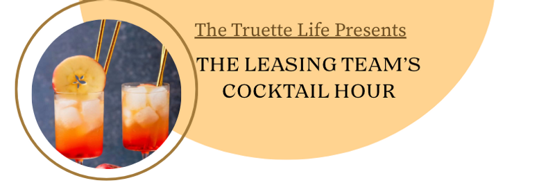 The Leasing Team's Cocktail Hour — Join fellow residents for socializing while sipping on a delightful Apple Cider Spritz. Please note a Mocktail version is available. Please express interest - it helps us plan better! Plus, you'll get reminders.