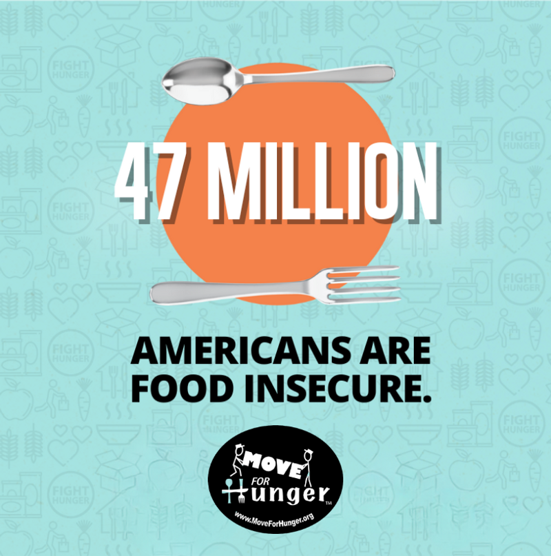 Hunger Action Month- Move For Hunger Food Drive  — September is Hunger Action Month – Join Us in Fighting Hunger This September, we’re once again partnering with Move For Hunger to collect food donations for local food banks. With food insecurity on the rise, these organizations are struggling to meet the needs of our community—but together, we can help. Most Needed Items: • Peanut butter & nut butters • Canned tuna, chicken, or salmon • Pasta, rice, and whole grains • Canned fruits & vegetables • Shelf-stable milk or dairy alternatives • Soup, stew, and chili How to Participate: •	Pick up a donation bag from the Concierge—or use your own. •	Fill it with unopened, non-perishable food items (please avoid glass containers, as they don’t travel well). •	Return your filled bag to the Concierge by September 30th. Your contribution—big or small—will make a meaningful difference for those in need in our local community this Hunger Action Month. RSVP here so that you get your reminder to take part.