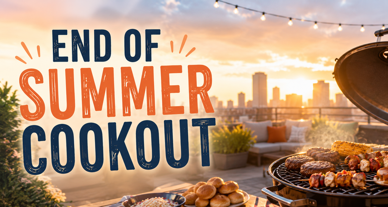 End of Summer Cookout 🌭☀️ — Join us as we celebrate the season with an evening of great food, beautiful rooftop views, and time with your neighbors at our End of Summer Cookout! Come enjoy delicious cookout favorites, relax in the Sky Lounge, and help us send summer off with good company and community fun. Whether you're catching up with familiar faces or meeting new neighbors, it's the perfect way to wrap up the season. Date: Thursday, August 27 Time: 5:30 PM – 7:30 PM Location: Rooftop Sky Lounge RSVP on Cobu so we know you'll be joining us. We look forward to celebrating the end of summer with you! 🌇🍔🌭 Please express interest - it helps us plan better! Plus, you'll get reminders.