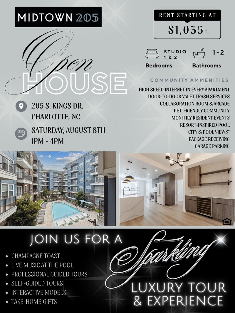 Sparkling Open House - Luxury Tour & Experience! — Friends & Family make the best neighbors! Invite future residents to our "Sparkling" Open House, for a Luxury Tour & Experience - on Saturday, August 8th from 1pm-4pm! Please express interest - it helps us plan better! Plus, you'll get reminders.