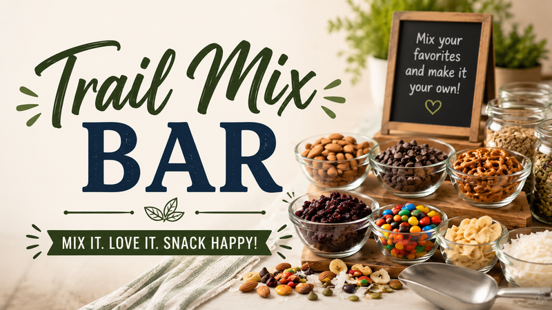Trail Mix Bar — Stop by the Clubroom Lobby and build the perfect snack! Grab a delicious trail mix to fuel your day while supplies last. Please express interest - it helps us plan better! Plus, you'll get reminders.