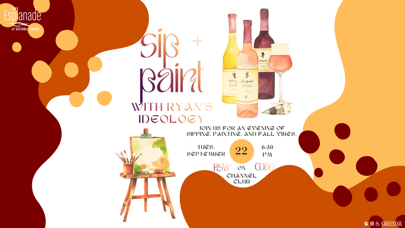 Sip & Paint w/Ryan's Ideology - Fall Session — Unwind with us at a fall-themed sip & paint session. No experience needed! Please express interest - it helps us plan better! Plus, you'll get reminders.