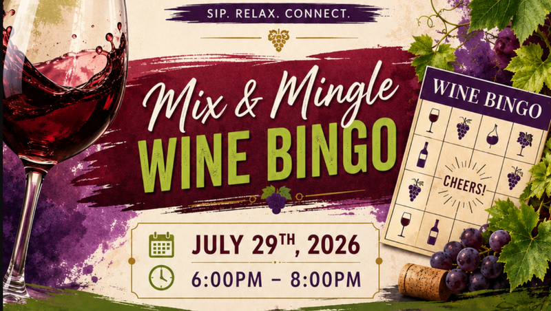 Wine Down Wednesday: Mix & Mingle Wine Bingo — Sip, relax, and connect with your neighbors during an evening of Wine Bingo. Enjoy great wine, friendly competition, and the chance to meet new friends in a fun and welcoming atmosphere. Location: Channel Club Please express interest - it helps us plan better! Plus, you'll get reminders.
