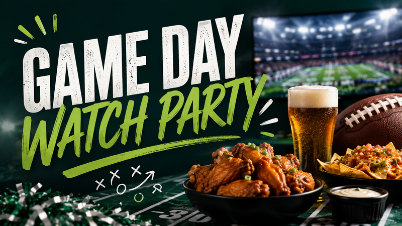 Game Day Watch Party — Catch all the action at our Game Day Watch Party! Join your neighbors for the game, enjoy food and drinks, and cheer through every play together. Please express interest - it helps us plan better! Plus, you'll get reminders.