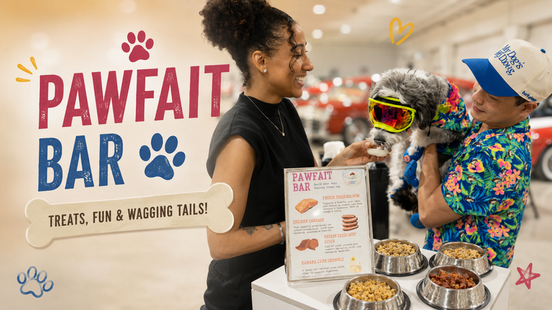 Pawfait Bar — Treat your furry friend to a special Pawfait Bar! Stop by to create a customized pet-friendly treat with a variety of tasty toppings. It’s a fun way to spoil your pet and connect with fellow animal lovers in the community. Please express interest - it helps us plan better! Plus, you'll get reminders.