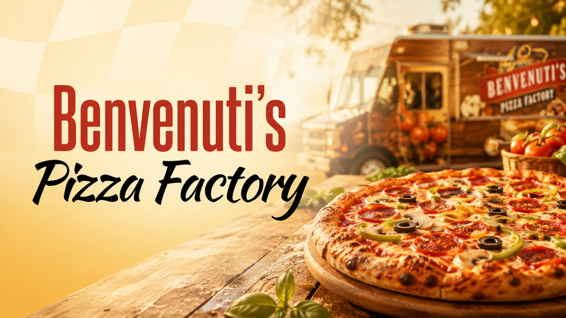Benvenuti’s Pizza Factory  — Treat yourself to handcrafted pizza made fresh and served right here at the community. Bring your appetite and enjoy a delicious meal without leaving home! Please express interest - it helps us plan better! Plus, you'll get reminders.