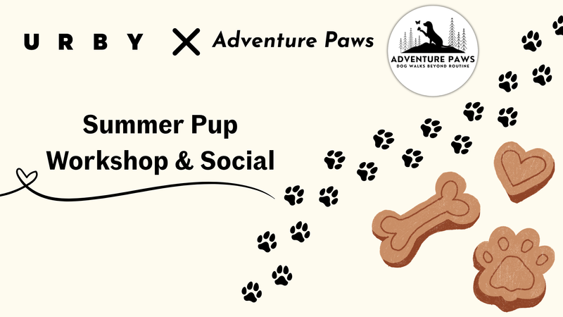 Summer Pup Workshop & Social — Join us for a fun and informative workshop designed especially for apartment dog parents with the help of Adventure Paws! Learn how to recognize the early warning signs of heat stroke and prevent dangerous overheating. Then we’ll switch gears and explore creative enrichment ideas that keep your dogs mentally and physically fulfilled indoors. Whether you’re a first-time dog owner or a seasoned pet parent, you’ll leave with practical tips and easy activities you can start right away, and the confidence to help your dog stay happy, healthy, and entertained all summer long. There will also be a puppacino bar!! Please express interest - it helps us plan better! Plus, you'll get reminders.